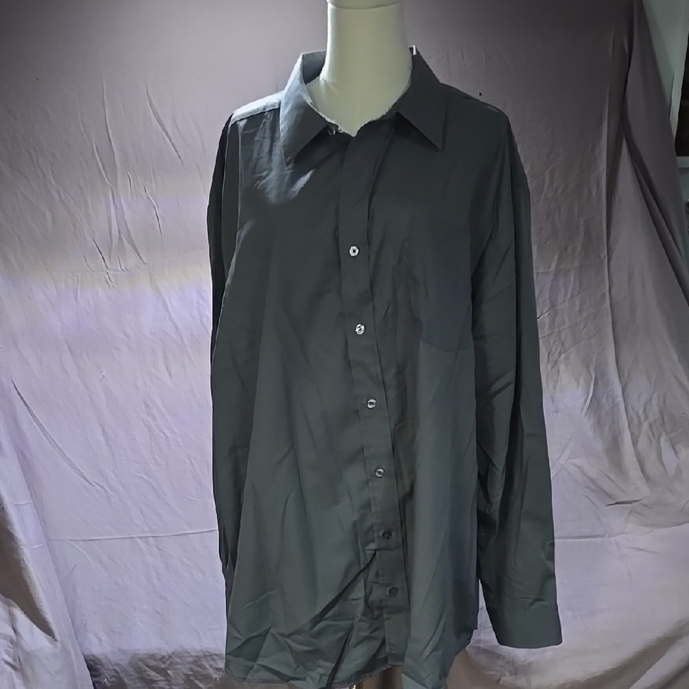 George Charcoal Button-Up Shirt